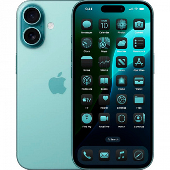 Смартфон Apple iPhone 16 Plus 128 ГБ бирюзовый